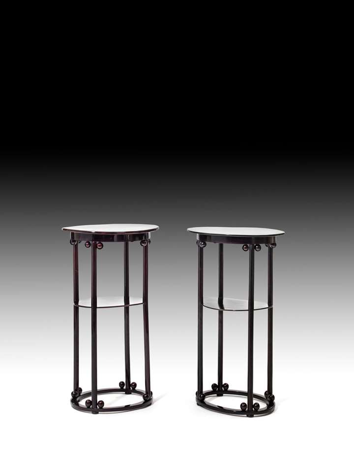 A PAIR OF SIDE TABLES